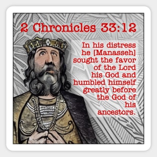 2 Chronicles 33:12 Sticker